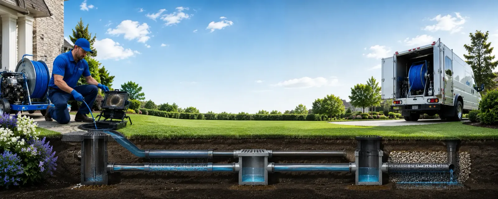 Outdoor drain cleaning information for Combs, AR